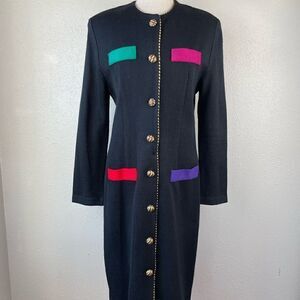 Vintage Jeffrey & Darle by Linda Huntley Sweater Dress Size 9/10 EUC